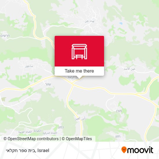 בית ספר חקלאי map