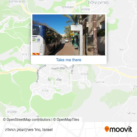 Карта נחל פארן/עמק החולה