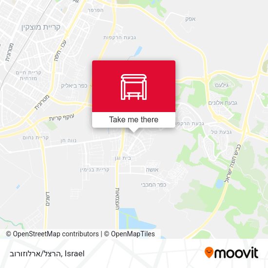 הרצל/ארלוזורוב map