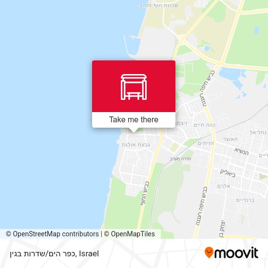כפר הים/שדרות בגין map