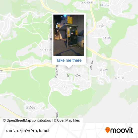 Карта נחל צלמון/נחל זוהר