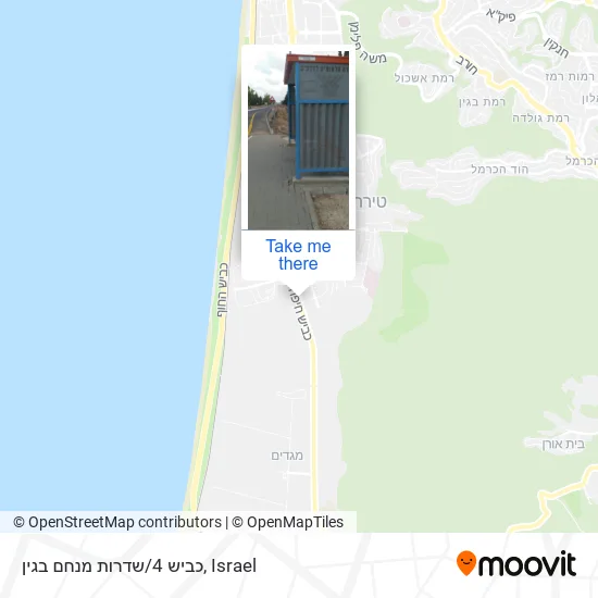 כביש 4/שדרות מנחם בגין map