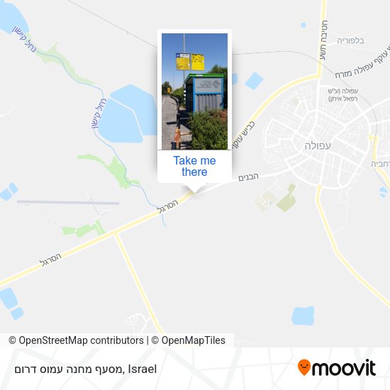 Карта מסעף מחנה עמוס דרום