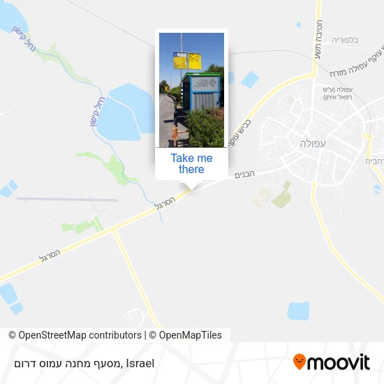 Карта מסעף מחנה עמוס דרום