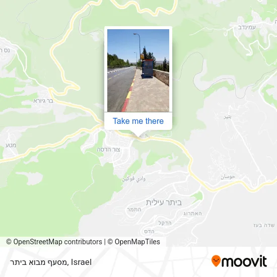 Карта מסעף מבוא ביתר