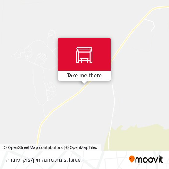 צומת מחנה חיון/צוקי עובדה map