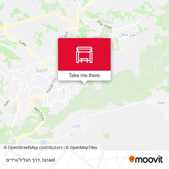 דרך הגליל/ורדים map
