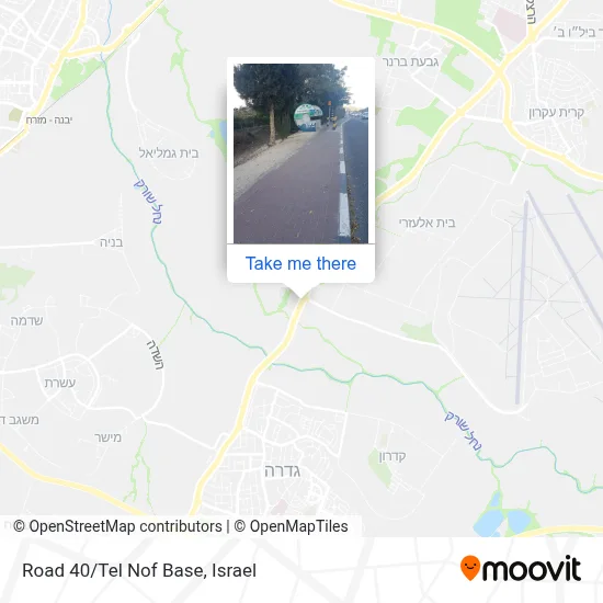 Road 40/Tel Nof Base map