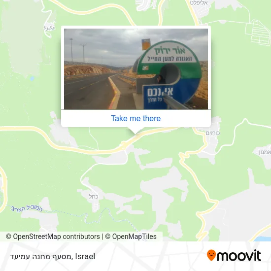 Карта מסעף מחנה עמיעד