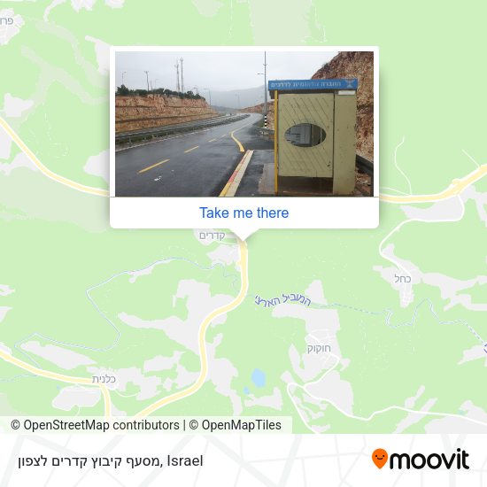 מסעף קיבוץ קדרים לצפון map