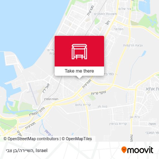 השיירה/בן צבי map