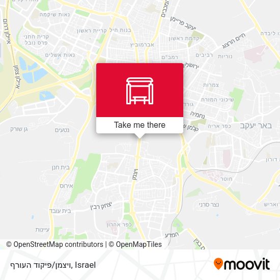 ויצמן/פיקוד העורף map