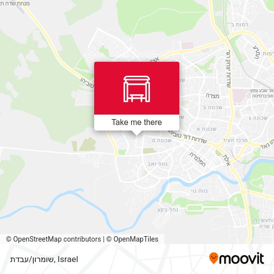 שומרון/עבדת map