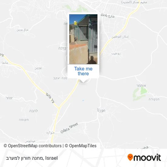 Карта מחנה חורון למערב