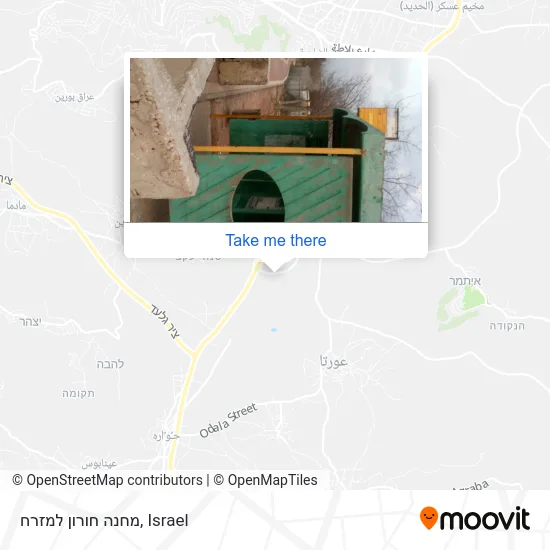 Карта מחנה חורון למזרח