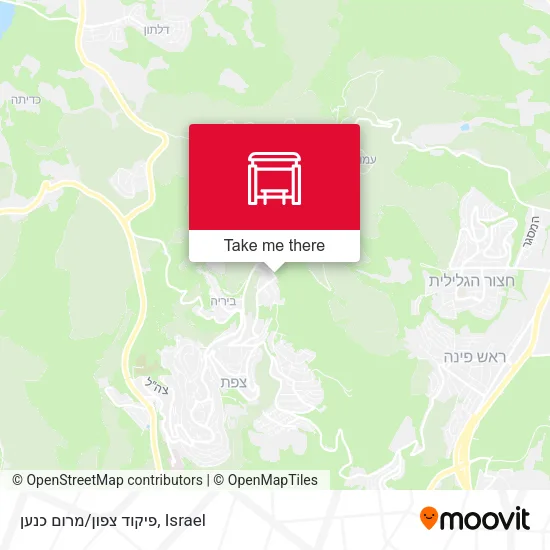 Карта פיקוד צפון/מרום כנען