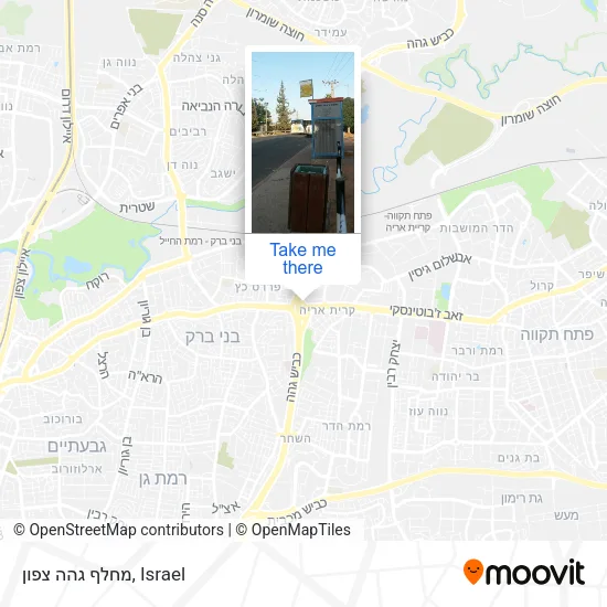 Карта מחלף גהה צפון