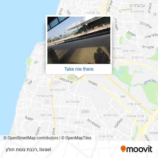 Карта רכבת צומת חולון