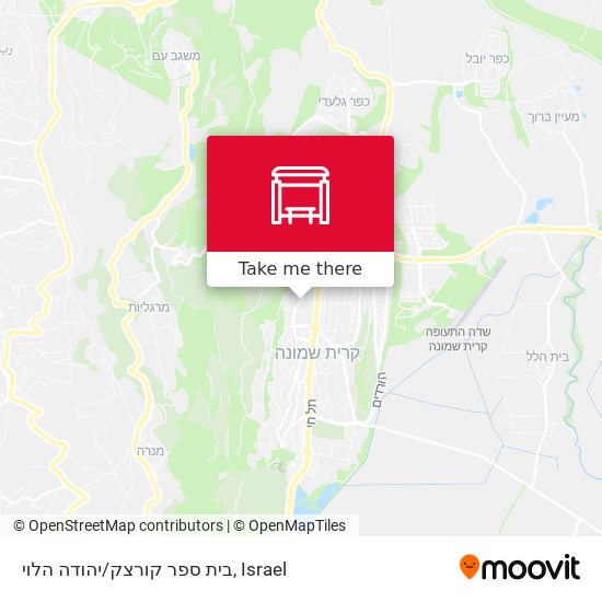 בית ספר קורצק/יהודה הלוי map