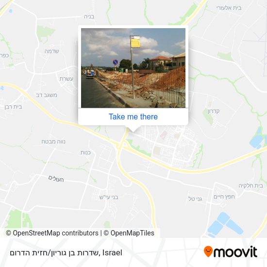 שדרות בן גוריון/חזית הדרום map