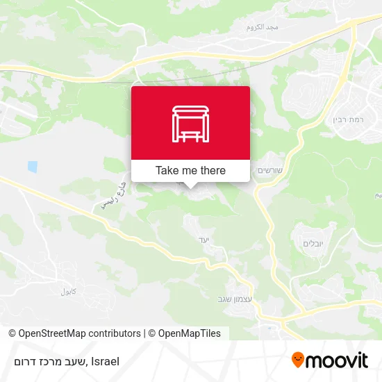 Карта שעב מרכז דרום