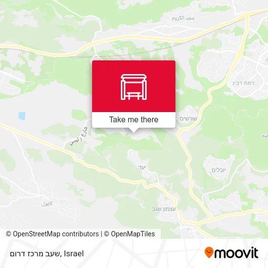 Карта שעב מרכז דרום