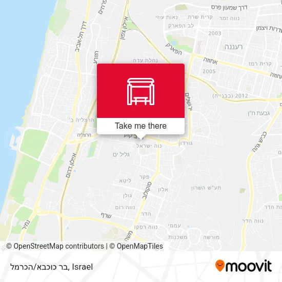 Карта בר כוכבא/הכרמל