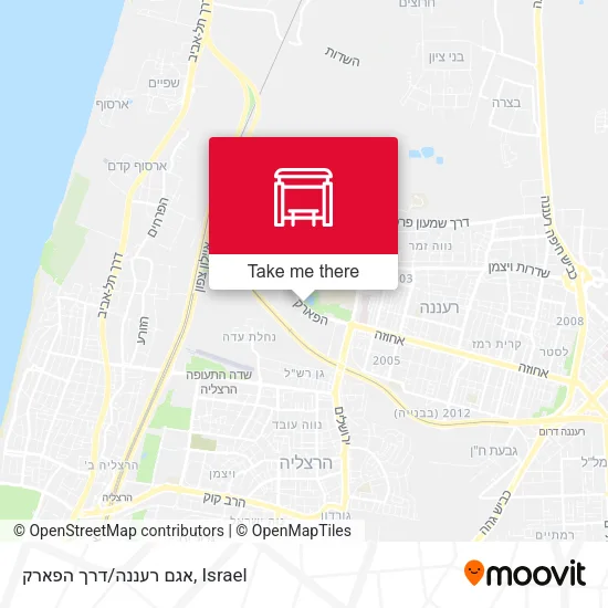 אגם רעננה/דרך הפארק map