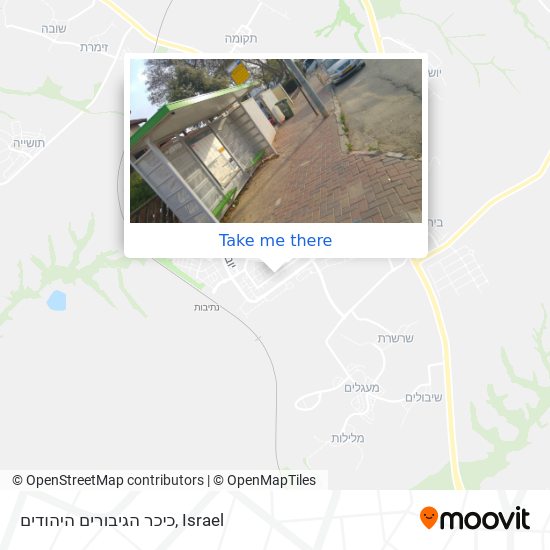 Карта כיכר הגיבורים היהודים