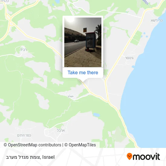 Карта צומת מגדל מערב