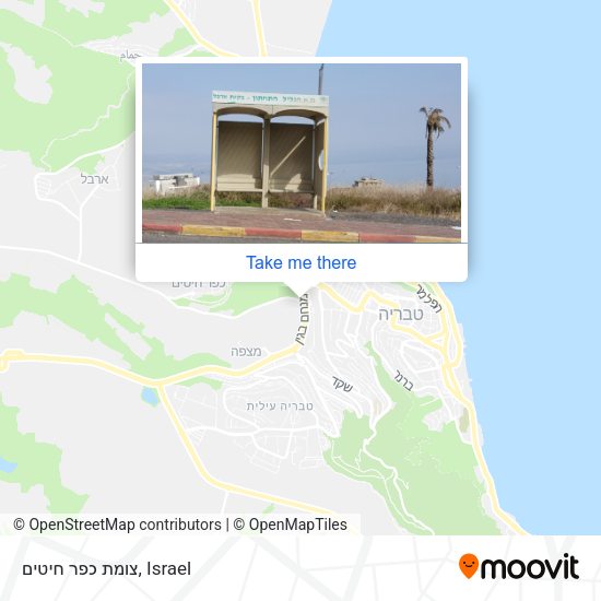 צומת כפר חיטים map