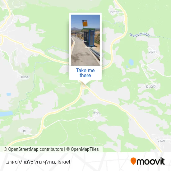 Карта מחלף נחל צלמון/למערב