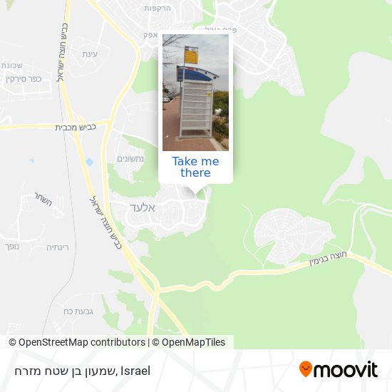 Карта שמעון בן שטח מזרח