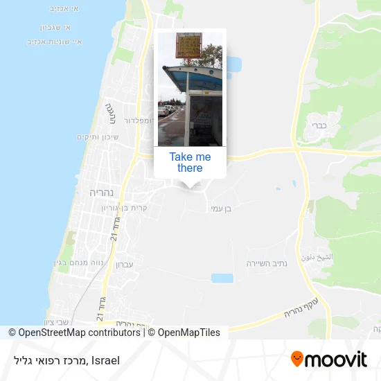 Карта מרכז רפואי גליל