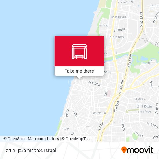 ארלוזורוב/בן יהודה map