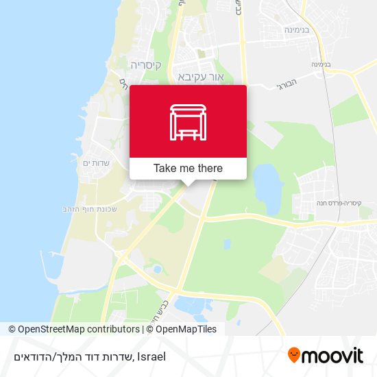 שדרות דוד המלך/הדודאים map