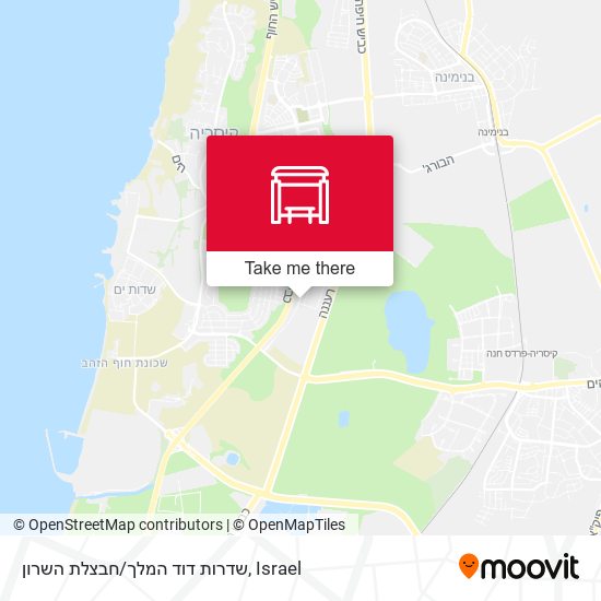 שדרות דוד המלך/חבצלת השרון map