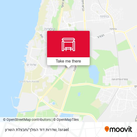 שדרות דוד המלך/חבצלת השרון map