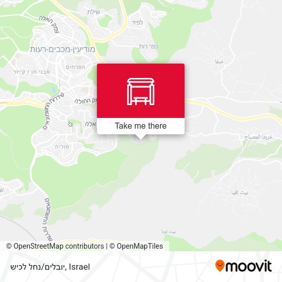 יובלים/נחל לכיש map