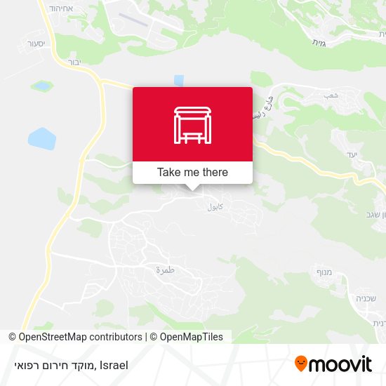 Карта מוקד חירום רפואי