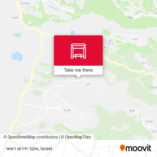 Карта מוקד חירום רפואי