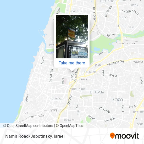 Namir Road/Jabotinsky map