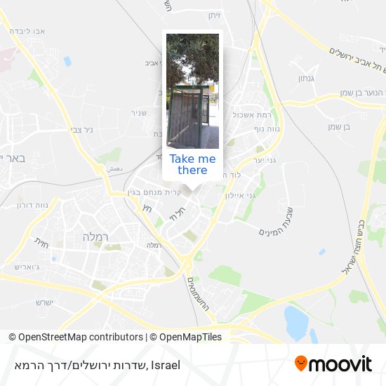 Карта שדרות ירושלים/דרך הרמא