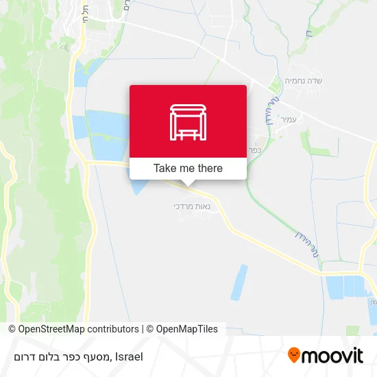 Карта מסעף כפר בלום דרום