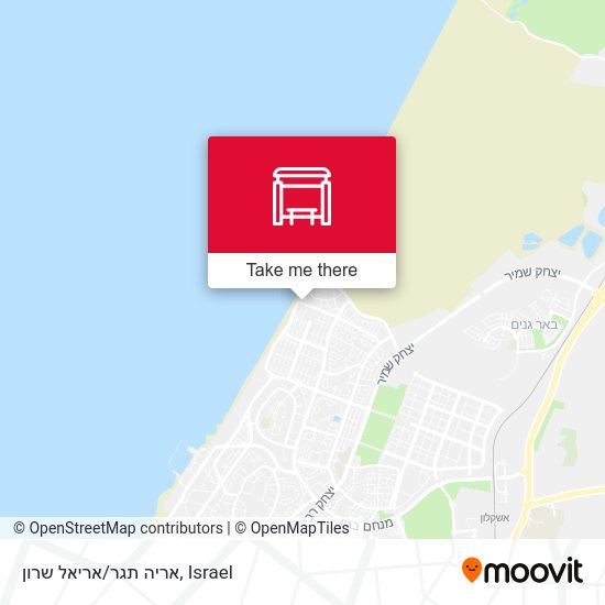 אריה תגר/אריאל שרון map