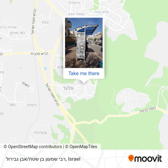 רבי שמעון בן שטח/אבן גבירול map