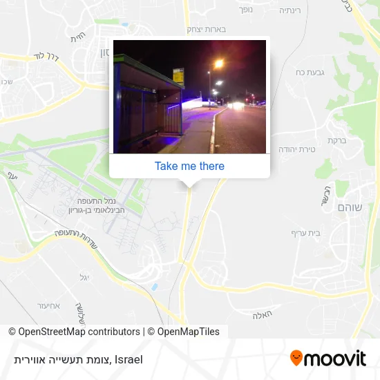 Карта צומת תעשייה אווירית