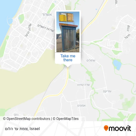 Карта צומת עד הלום