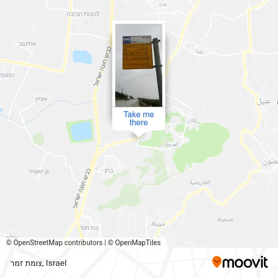 Карта צומת זמר