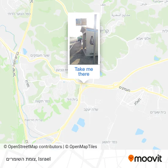 Карта צומת השומרים